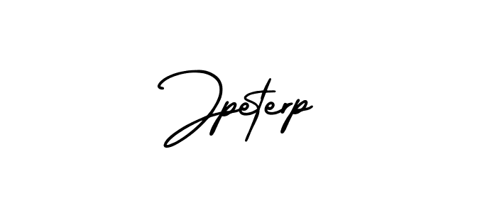 How to Draw Jpeterp signature style? AmerikaSignatureDemo-Regular is a latest design signature styles for name Jpeterp. Jpeterp signature style 3 images and pictures png