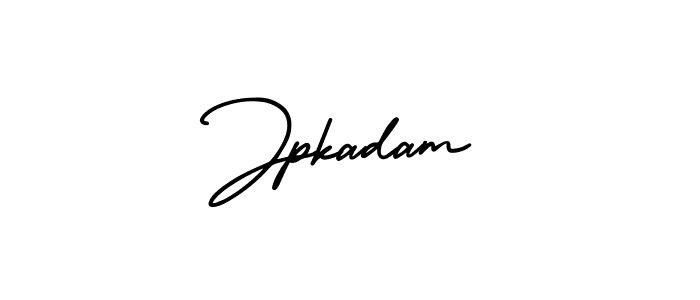 Jpkadam stylish signature style. Best Handwritten Sign (AmerikaSignatureDemo-Regular) for my name. Handwritten Signature Collection Ideas for my name Jpkadam. Jpkadam signature style 3 images and pictures png