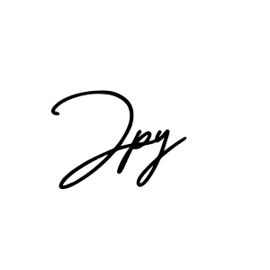 Make a beautiful signature design for name Jpy. With this signature (AmerikaSignatureDemo-Regular) style, you can create a handwritten signature for free. Jpy signature style 3 images and pictures png