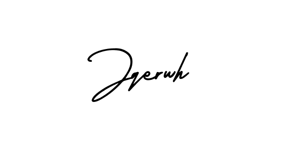 The best way (AmerikaSignatureDemo-Regular) to make a short signature is to pick only two or three words in your name. The name Jqerwh include a total of six letters. For converting this name. Jqerwh signature style 3 images and pictures png