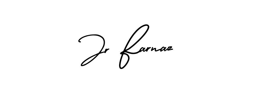 Jr Farnaz stylish signature style. Best Handwritten Sign (AmerikaSignatureDemo-Regular) for my name. Handwritten Signature Collection Ideas for my name Jr Farnaz. Jr Farnaz signature style 3 images and pictures png