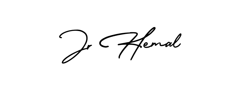 How to make Jr Hemal signature? AmerikaSignatureDemo-Regular is a professional autograph style. Create handwritten signature for Jr Hemal name. Jr Hemal signature style 3 images and pictures png