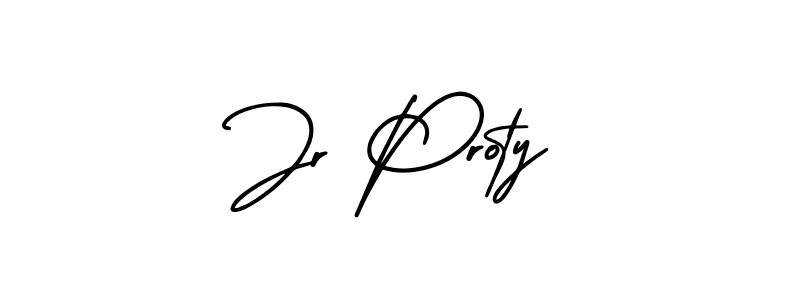 AmerikaSignatureDemo-Regular is a professional signature style that is perfect for those who want to add a touch of class to their signature. It is also a great choice for those who want to make their signature more unique. Get Jr Proty name to fancy signature for free. Jr Proty signature style 3 images and pictures png