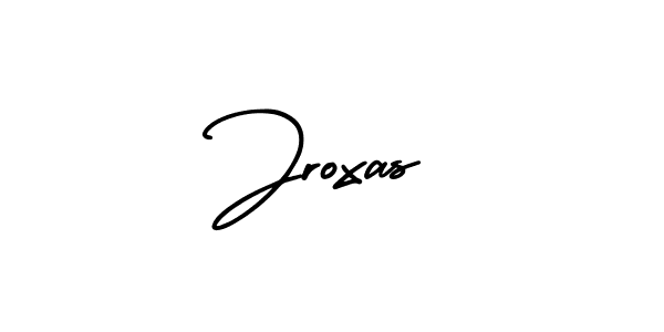 AmerikaSignatureDemo-Regular is a professional signature style that is perfect for those who want to add a touch of class to their signature. It is also a great choice for those who want to make their signature more unique. Get Jroxas name to fancy signature for free. Jroxas signature style 3 images and pictures png