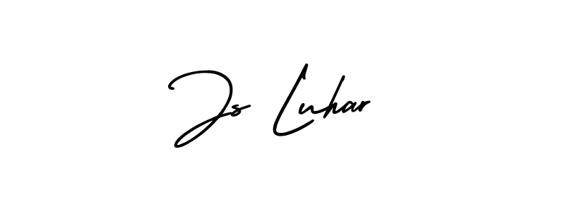 Make a beautiful signature design for name Js Luhar. With this signature (AmerikaSignatureDemo-Regular) style, you can create a handwritten signature for free. Js Luhar signature style 3 images and pictures png