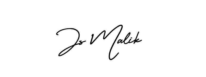 Use a signature maker to create a handwritten signature online. With this signature software, you can design (AmerikaSignatureDemo-Regular) your own signature for name Js Malik. Js Malik signature style 3 images and pictures png