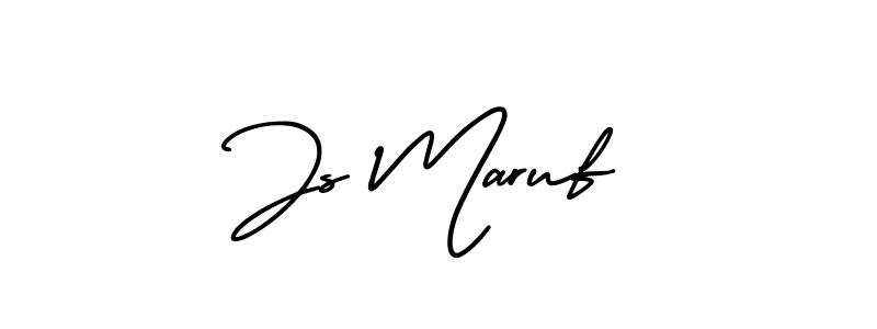 Make a beautiful signature design for name Js Maruf. With this signature (AmerikaSignatureDemo-Regular) style, you can create a handwritten signature for free. Js Maruf signature style 3 images and pictures png