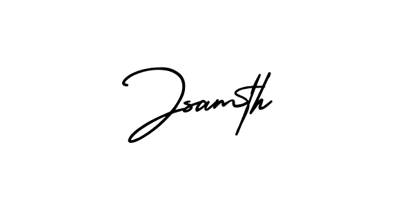 Also we have Jsamth name is the best signature style. Create professional handwritten signature collection using AmerikaSignatureDemo-Regular autograph style. Jsamth signature style 3 images and pictures png
