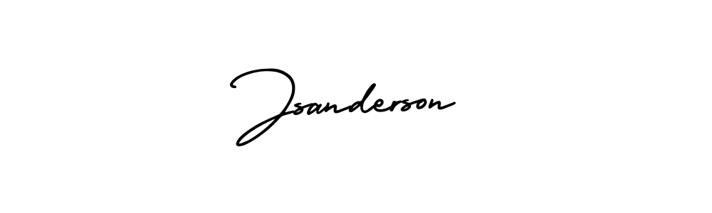 The best way (AmerikaSignatureDemo-Regular) to make a short signature is to pick only two or three words in your name. The name Jsanderson include a total of six letters. For converting this name. Jsanderson signature style 3 images and pictures png