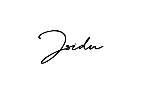 How to make Jsidu name signature. Use AmerikaSignatureDemo-Regular style for creating short signs online. This is the latest handwritten sign. Jsidu signature style 3 images and pictures png