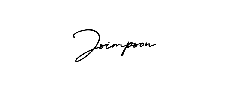 How to make Jsimpson signature? AmerikaSignatureDemo-Regular is a professional autograph style. Create handwritten signature for Jsimpson name. Jsimpson signature style 3 images and pictures png