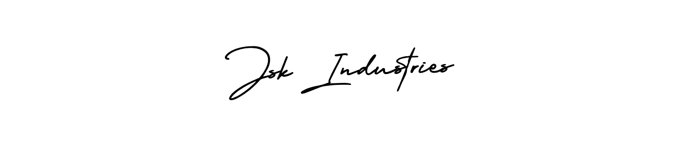 This is the best signature style for the Jsk Industries name. Also you like these signature font (AmerikaSignatureDemo-Regular). Mix name signature. Jsk Industries signature style 3 images and pictures png