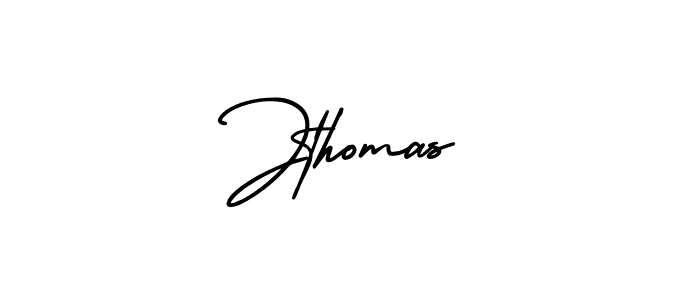 How to make Jthomas name signature. Use AmerikaSignatureDemo-Regular style for creating short signs online. This is the latest handwritten sign. Jthomas signature style 3 images and pictures png