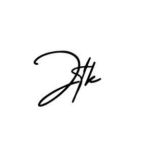 Use a signature maker to create a handwritten signature online. With this signature software, you can design (AmerikaSignatureDemo-Regular) your own signature for name Jtk. Jtk signature style 3 images and pictures png