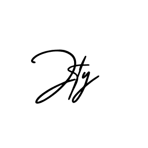 The best way (AmerikaSignatureDemo-Regular) to make a short signature is to pick only two or three words in your name. The name Jty include a total of six letters. For converting this name. Jty signature style 3 images and pictures png