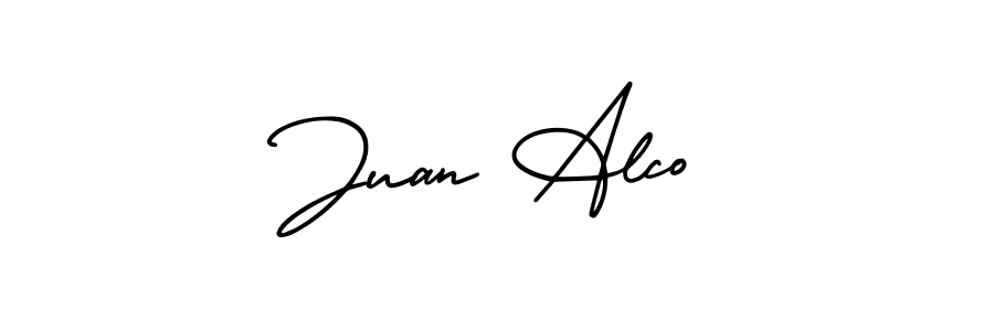 Make a beautiful signature design for name Juan Alco. With this signature (AmerikaSignatureDemo-Regular) style, you can create a handwritten signature for free. Juan Alco signature style 3 images and pictures png