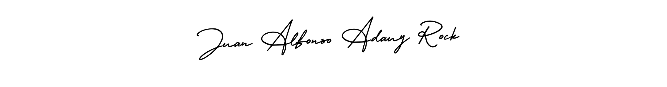 if you are searching for the best signature style for your name Juan Alfonso Adauy Rock. so please give up your signature search. here we have designed multiple signature styles  using AmerikaSignatureDemo-Regular. Juan Alfonso Adauy Rock signature style 3 images and pictures png