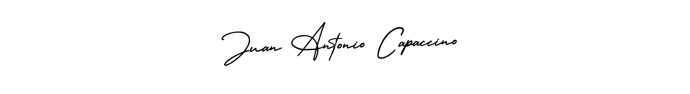 See photos of Juan Antonio Capaccino official signature by Spectra . Check more albums & portfolios. Read reviews & check more about AmerikaSignatureDemo-Regular font. Juan Antonio Capaccino signature style 3 images and pictures png