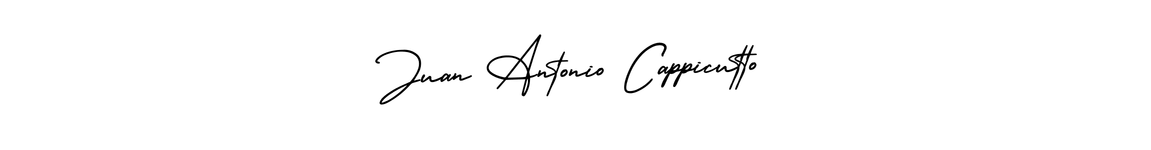 AmerikaSignatureDemo-Regular is a professional signature style that is perfect for those who want to add a touch of class to their signature. It is also a great choice for those who want to make their signature more unique. Get Juan Antonio Cappicutto name to fancy signature for free. Juan Antonio Cappicutto signature style 3 images and pictures png