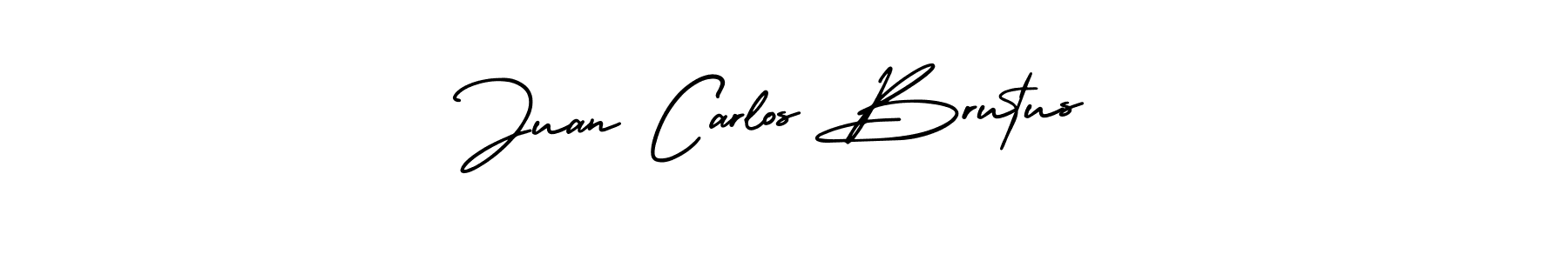 Make a beautiful signature design for name Juan Carlos Brutus. With this signature (AmerikaSignatureDemo-Regular) style, you can create a handwritten signature for free. Juan Carlos Brutus signature style 3 images and pictures png