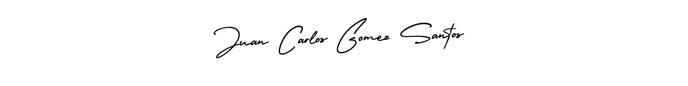 How to make Juan Carlos Gomez Santos name signature. Use AmerikaSignatureDemo-Regular style for creating short signs online. This is the latest handwritten sign. Juan Carlos Gomez Santos signature style 3 images and pictures png