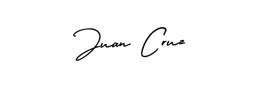 How to make Juan Cruz name signature. Use AmerikaSignatureDemo-Regular style for creating short signs online. This is the latest handwritten sign. Juan Cruz signature style 3 images and pictures png