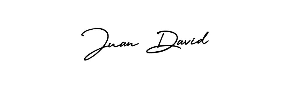 Juan David stylish signature style. Best Handwritten Sign (AmerikaSignatureDemo-Regular) for my name. Handwritten Signature Collection Ideas for my name Juan David. Juan David signature style 3 images and pictures png