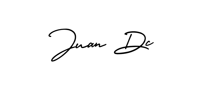 Similarly AmerikaSignatureDemo-Regular is the best handwritten signature design. Signature creator online .You can use it as an online autograph creator for name Juan Dc. Juan Dc signature style 3 images and pictures png