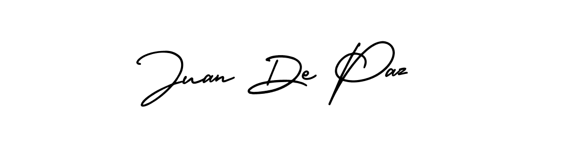 It looks lik you need a new signature style for name Juan De Paz. Design unique handwritten (AmerikaSignatureDemo-Regular) signature with our free signature maker in just a few clicks. Juan De Paz signature style 3 images and pictures png