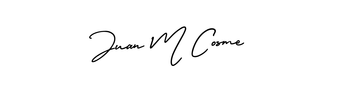 Make a short Juan M Cosme signature style. Manage your documents anywhere anytime using AmerikaSignatureDemo-Regular. Create and add eSignatures, submit forms, share and send files easily. Juan M Cosme signature style 3 images and pictures png