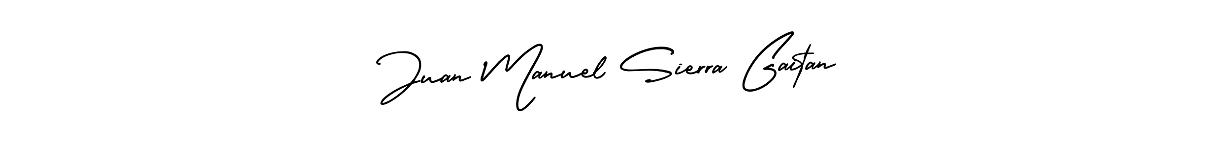 Use a signature maker to create a handwritten signature online. With this signature software, you can design (AmerikaSignatureDemo-Regular) your own signature for name Juan Manuel Sierra Gaitan. Juan Manuel Sierra Gaitan signature style 3 images and pictures png
