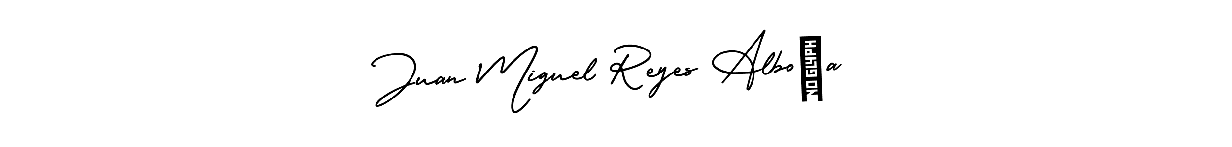 See photos of Juan Miguel Reyes Alboña official signature by Spectra . Check more albums & portfolios. Read reviews & check more about AmerikaSignatureDemo-Regular font. Juan Miguel Reyes Alboña signature style 3 images and pictures png