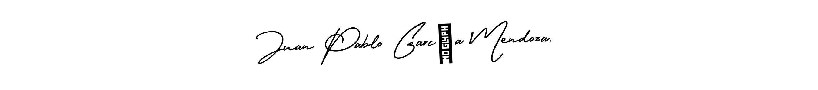Similarly AmerikaSignatureDemo-Regular is the best handwritten signature design. Signature creator online .You can use it as an online autograph creator for name Juan Pablo García Mendoza.. Juan Pablo García Mendoza. signature style 3 images and pictures png