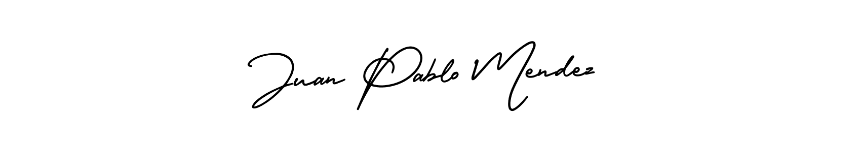 Create a beautiful signature design for name Juan Pablo Mendez. With this signature (AmerikaSignatureDemo-Regular) fonts, you can make a handwritten signature for free. Juan Pablo Mendez signature style 3 images and pictures png