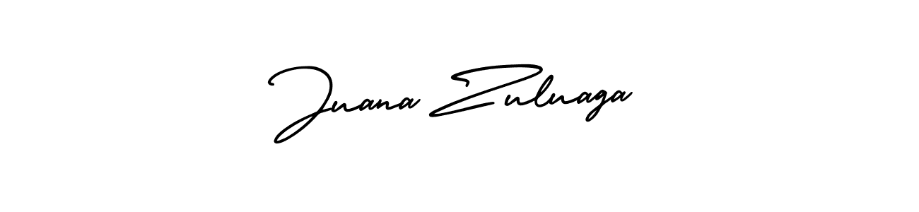 You should practise on your own different ways (AmerikaSignatureDemo-Regular) to write your name (Juana Zuluaga) in signature. don't let someone else do it for you. Juana Zuluaga signature style 3 images and pictures png