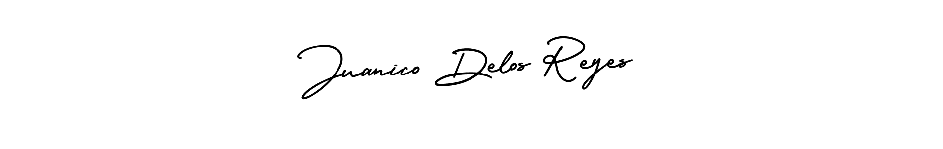 Make a beautiful signature design for name Juanico Delos Reyes. With this signature (AmerikaSignatureDemo-Regular) style, you can create a handwritten signature for free. Juanico Delos Reyes signature style 3 images and pictures png