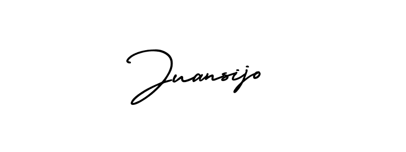 How to Draw Juansijo signature style? AmerikaSignatureDemo-Regular is a latest design signature styles for name Juansijo. Juansijo signature style 3 images and pictures png