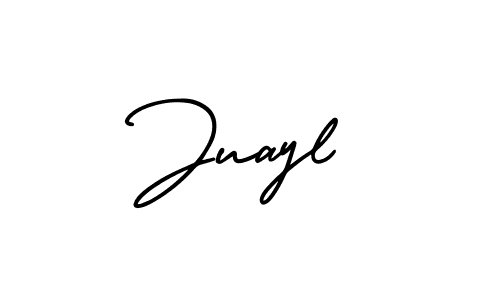 Similarly AmerikaSignatureDemo-Regular is the best handwritten signature design. Signature creator online .You can use it as an online autograph creator for name Juayl. Juayl signature style 3 images and pictures png