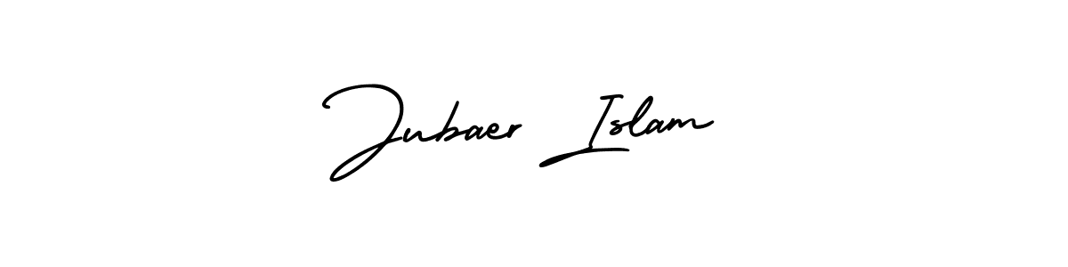 Make a beautiful signature design for name Jubaer Islam. With this signature (AmerikaSignatureDemo-Regular) style, you can create a handwritten signature for free. Jubaer Islam signature style 3 images and pictures png