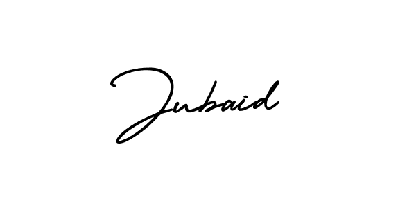 Use a signature maker to create a handwritten signature online. With this signature software, you can design (AmerikaSignatureDemo-Regular) your own signature for name Jubaid. Jubaid signature style 3 images and pictures png