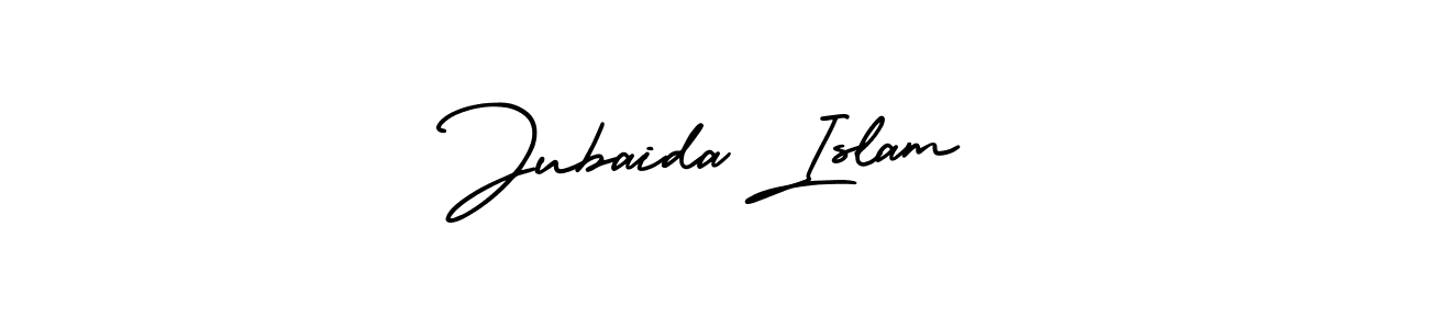 Create a beautiful signature design for name Jubaida Islam. With this signature (AmerikaSignatureDemo-Regular) fonts, you can make a handwritten signature for free. Jubaida Islam signature style 3 images and pictures png