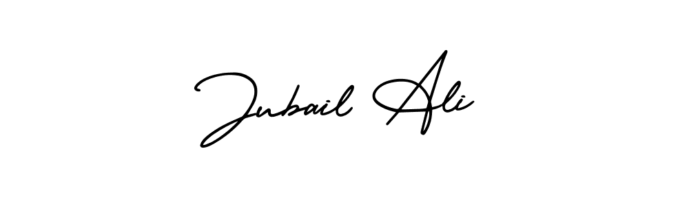 Use a signature maker to create a handwritten signature online. With this signature software, you can design (AmerikaSignatureDemo-Regular) your own signature for name Jubail Ali. Jubail Ali signature style 3 images and pictures png