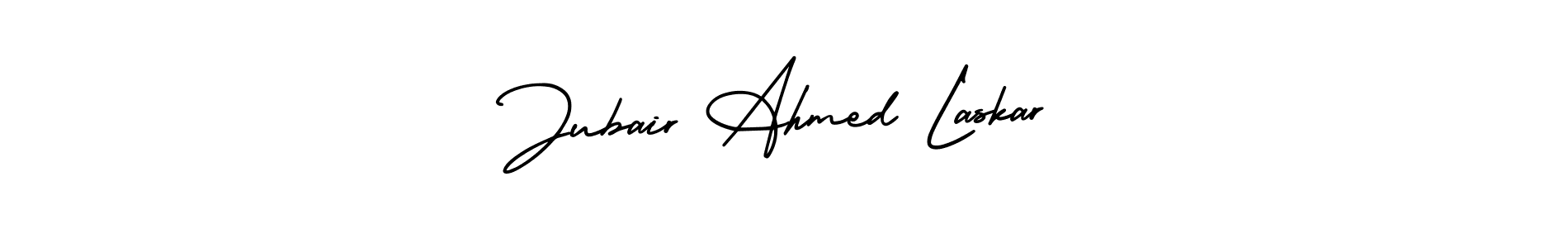 Create a beautiful signature design for name Jubair Ahmed Laskar. With this signature (AmerikaSignatureDemo-Regular) fonts, you can make a handwritten signature for free. Jubair Ahmed Laskar signature style 3 images and pictures png
