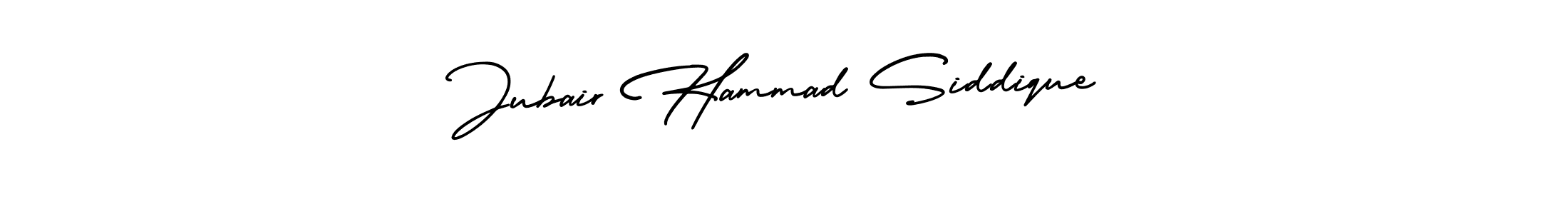 Make a beautiful signature design for name Jubair Hammad Siddique. With this signature (AmerikaSignatureDemo-Regular) style, you can create a handwritten signature for free. Jubair Hammad Siddique signature style 3 images and pictures png