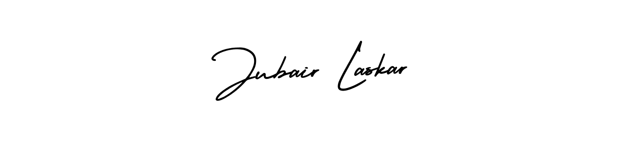 How to Draw Jubair Laskar signature style? AmerikaSignatureDemo-Regular is a latest design signature styles for name Jubair Laskar. Jubair Laskar signature style 3 images and pictures png