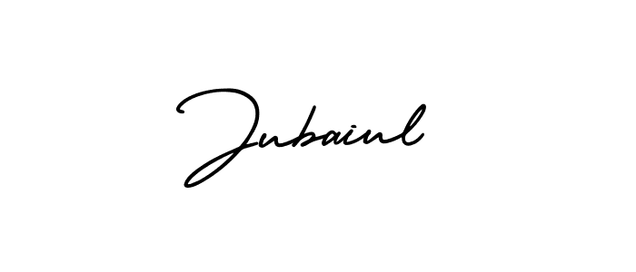 Also You can easily find your signature by using the search form. We will create Jubaiul name handwritten signature images for you free of cost using AmerikaSignatureDemo-Regular sign style. Jubaiul signature style 3 images and pictures png