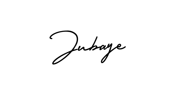 How to Draw Jubaye signature style? AmerikaSignatureDemo-Regular is a latest design signature styles for name Jubaye. Jubaye signature style 3 images and pictures png