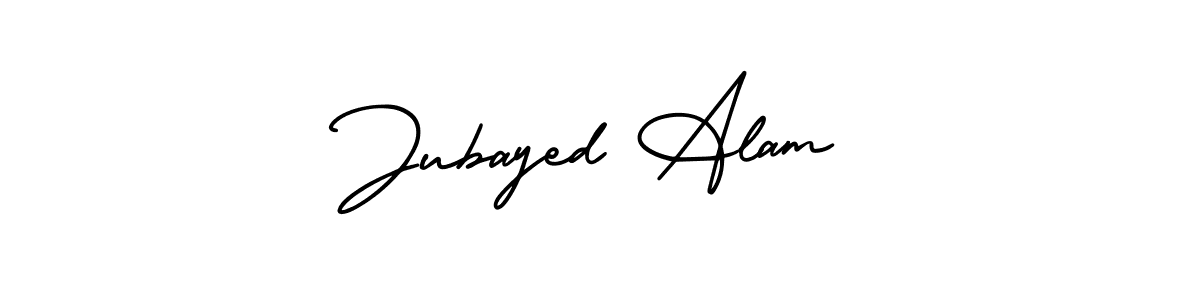 Design your own signature with our free online signature maker. With this signature software, you can create a handwritten (AmerikaSignatureDemo-Regular) signature for name Jubayed Alam. Jubayed Alam signature style 3 images and pictures png