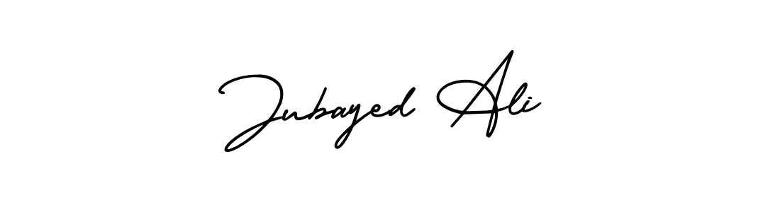 Also You can easily find your signature by using the search form. We will create Jubayed Ali name handwritten signature images for you free of cost using AmerikaSignatureDemo-Regular sign style. Jubayed Ali signature style 3 images and pictures png