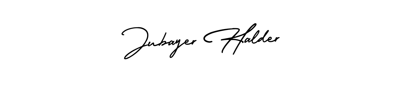 Design your own signature with our free online signature maker. With this signature software, you can create a handwritten (AmerikaSignatureDemo-Regular) signature for name Jubayer Halder. Jubayer Halder signature style 3 images and pictures png